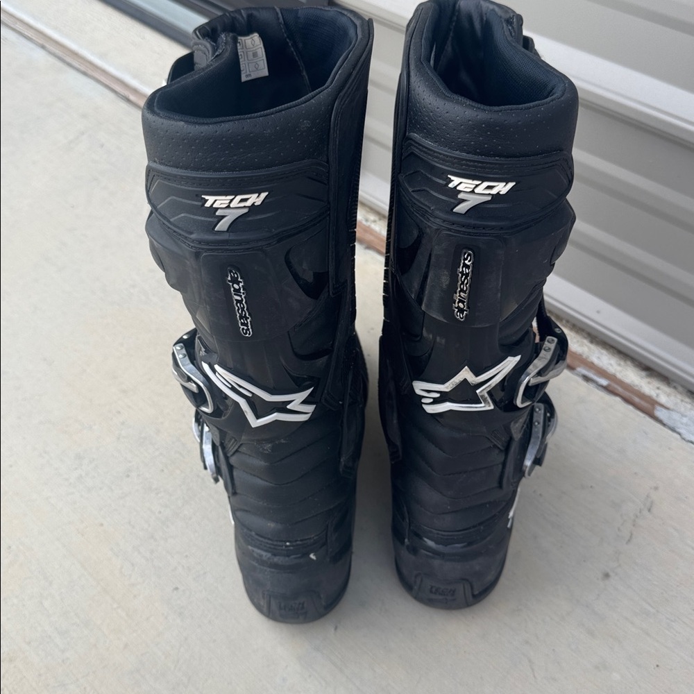 Alpinestars Black Dirt Bike Motocross Boots Tech 7 - Picture 8 of 10